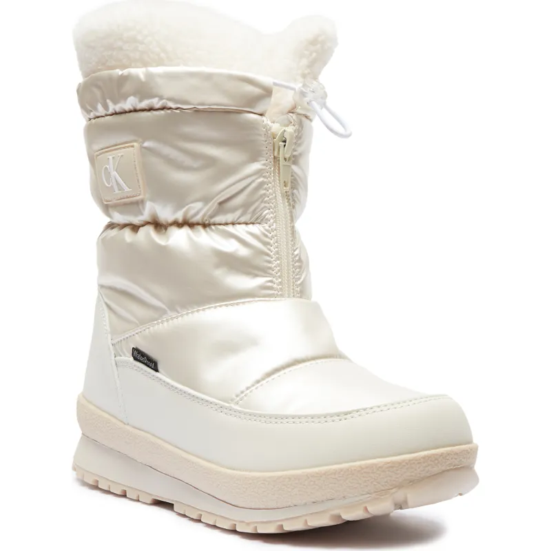 CALVIN KLEIN JEANS Ocieplane śniegowce IVORY