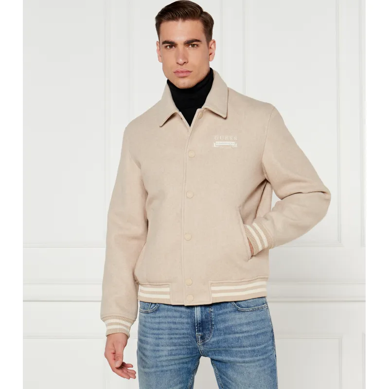GUESS Kurtka bomber MELTON Regular Fit