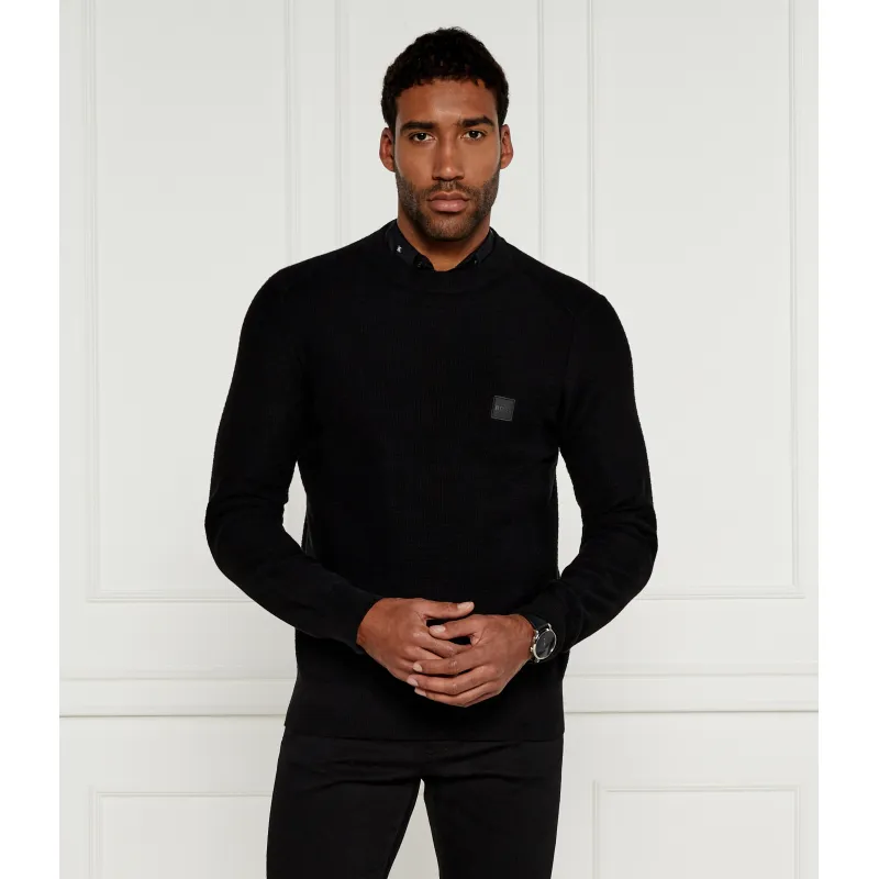 BOSS ORANGE Sweter Anion_S Regular Fit z dodatkiem kaszmiru