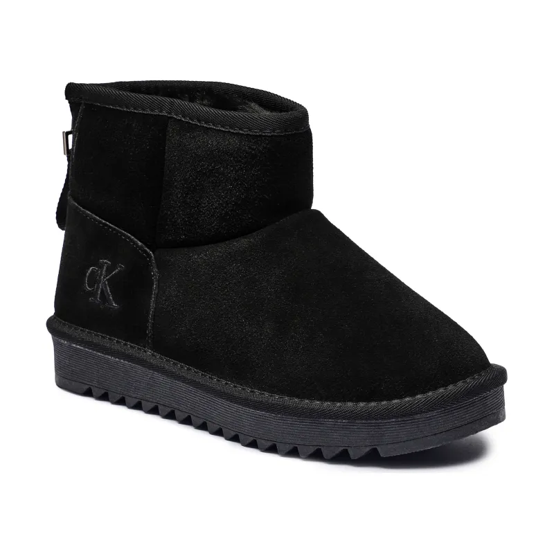 CALVIN KLEIN JEANS Skórzane śniegowce