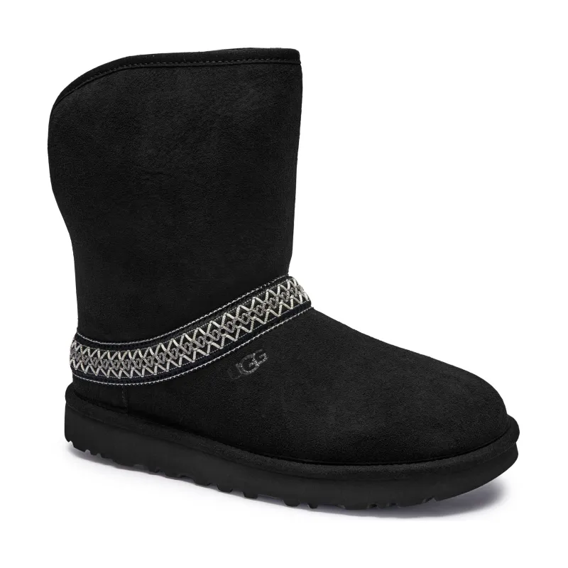 UGG Śniegowce CLASSIC SHORT CRESCENT | wełna | zamsz