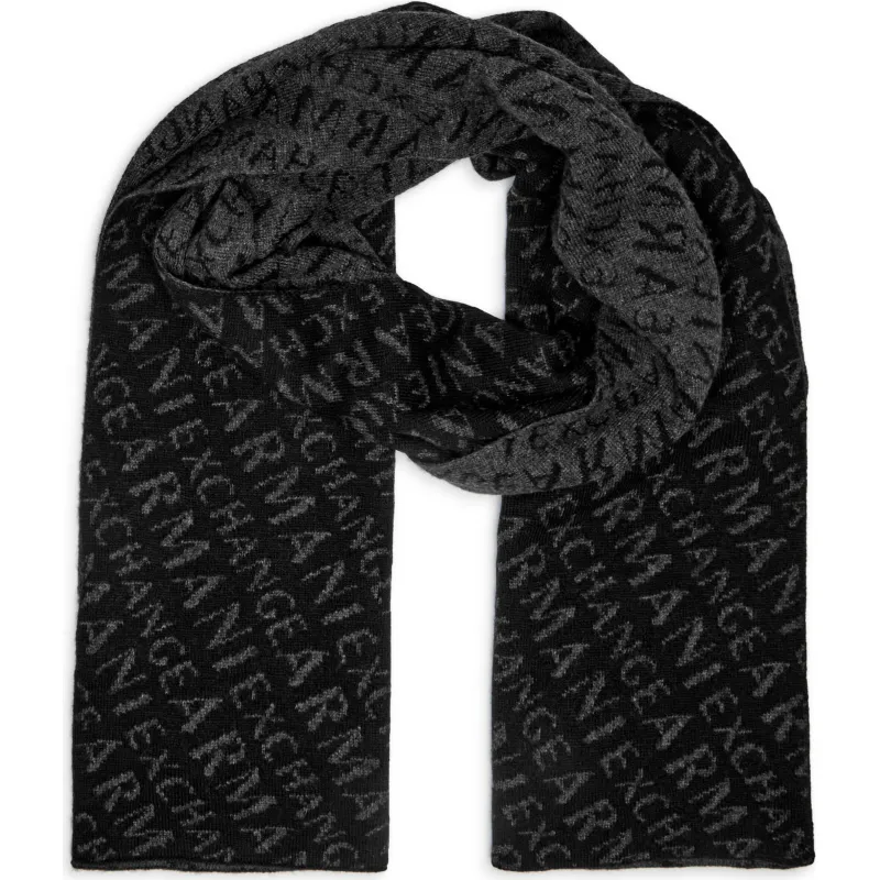 Armani Exchange Szal z dodatkiem wełny