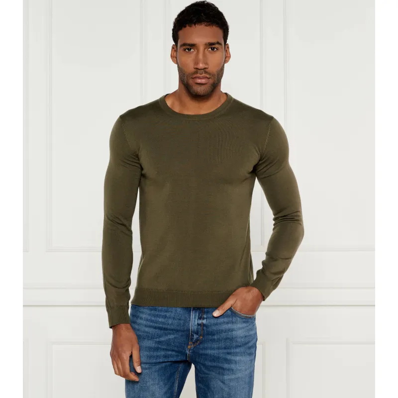HUGO Wełniany sweter San Cedric Regular Fit