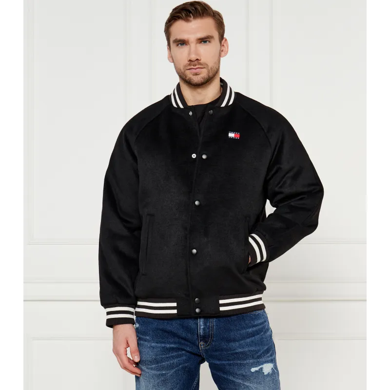 Tommy Jeans Kurtka bomber Regular Fit z dodatkiem wełny