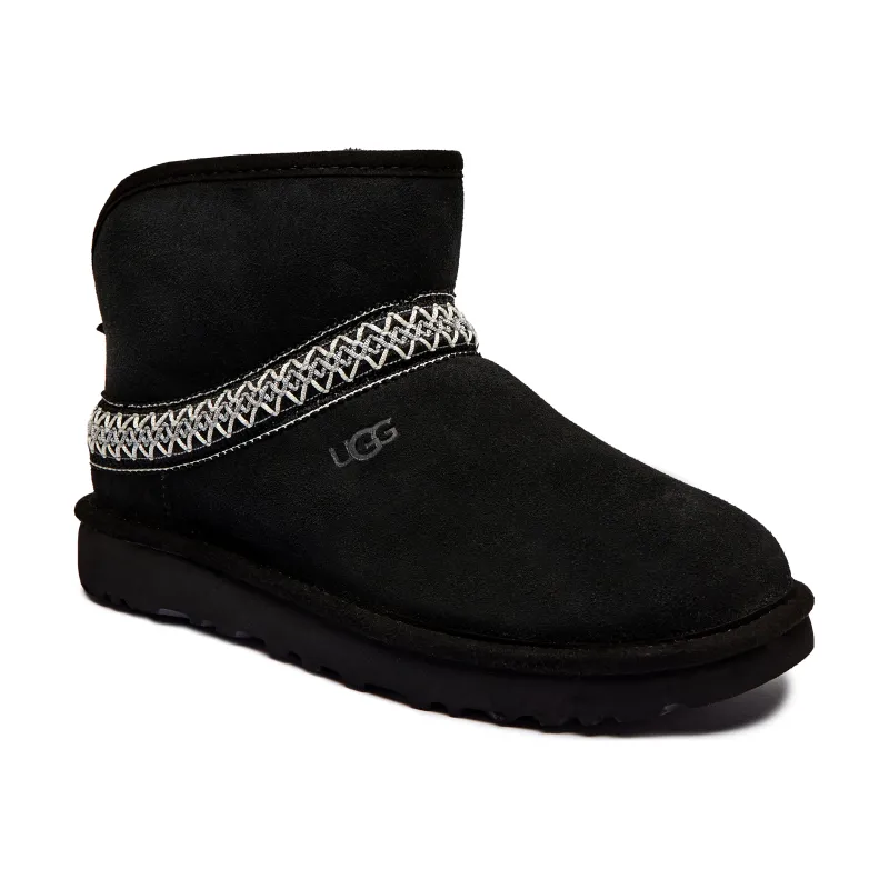 UGG Śniegowce W CLASSIC MINI CRESCENT | zamsz