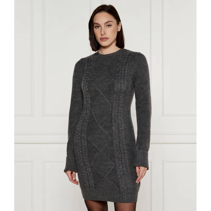 GUESS Sukienka SERENA | z dodatkiem wełny