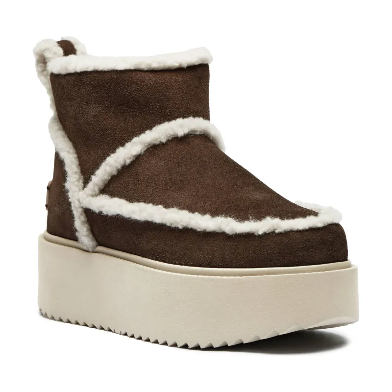 INUIKII Śniegowce Inuikii X Coccinelle Classic Low | shearling | zamsz