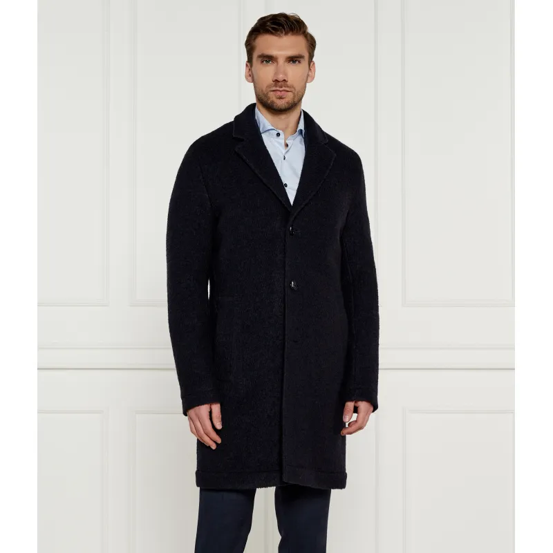 BOSS BLACK Wełniany płaszcz Hyde