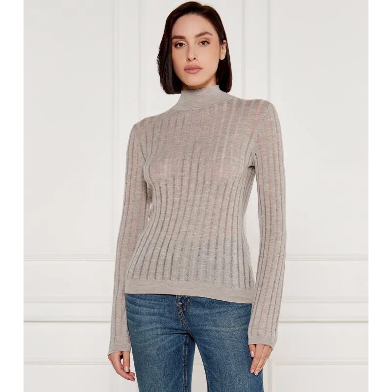 BOSS BLACK Wełniany golf Fatirami | Slim Fit