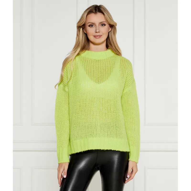 HUGO Wełniany sweter Sloossy Oversize fit