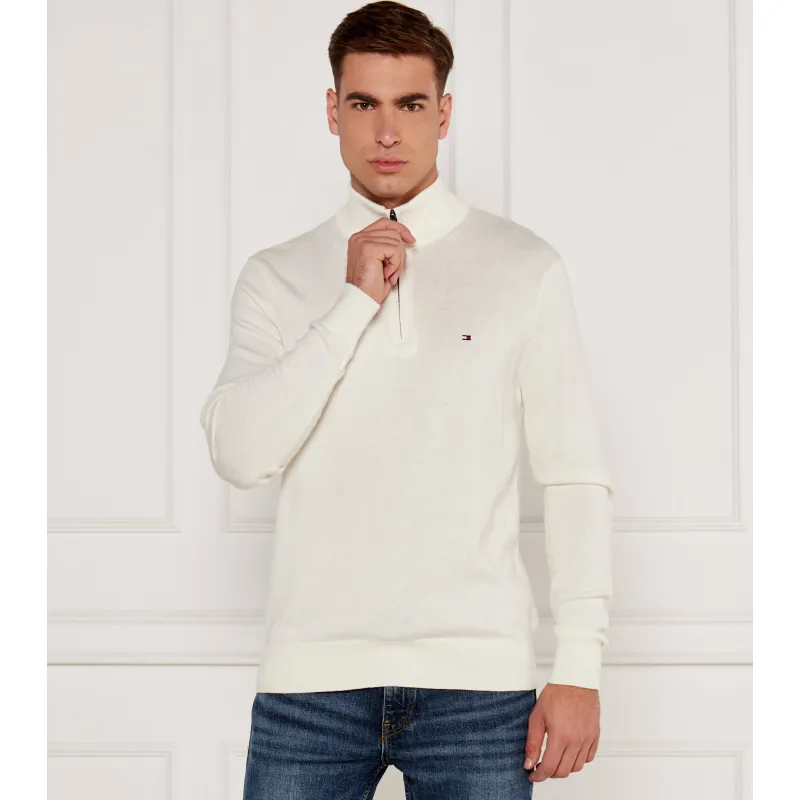 Tommy Hilfiger Sweter Regular Fit z dodatkiem kaszmiru