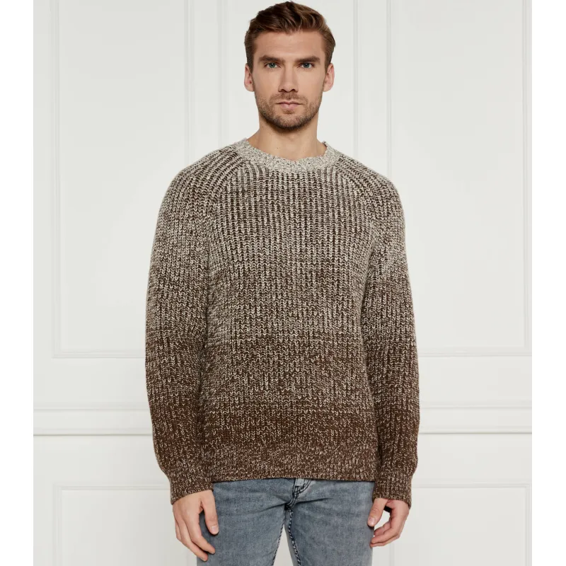 BOSS BLACK Sweter H-Ezrano Regular Fit z dodatkiem wełny i kaszmiru