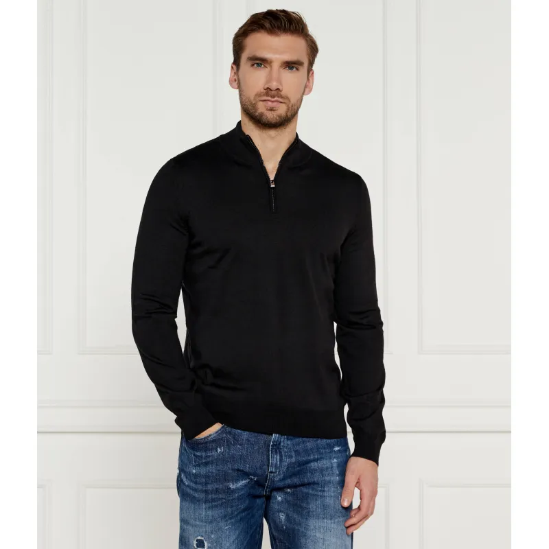 BOSS BLACK Wełniany golf Ebenji | Regular Fit