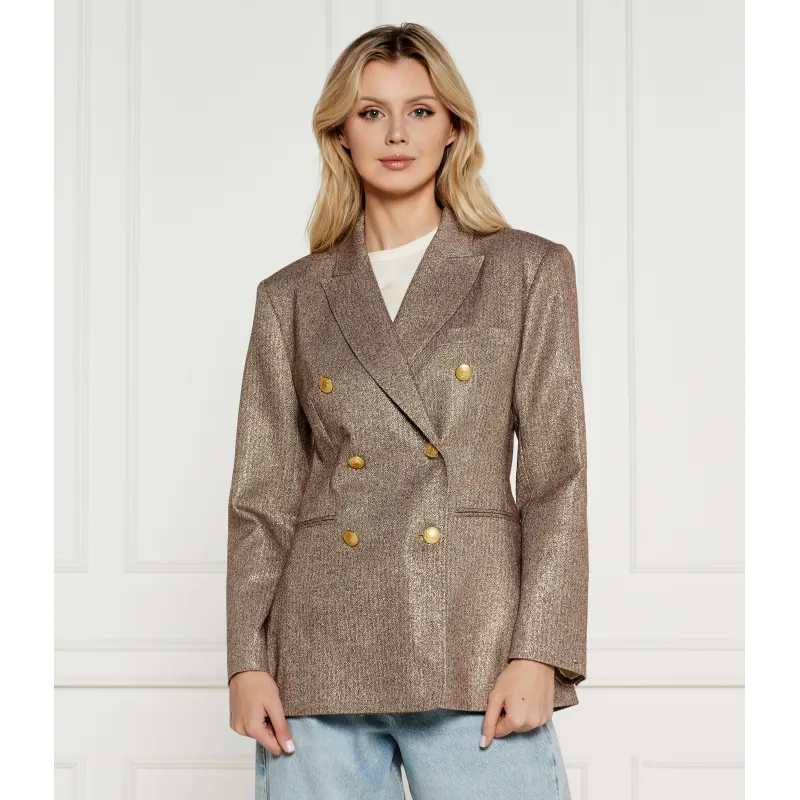 Tommy Hilfiger Marynarka LUREX Loose fit z dodatkiem wełny