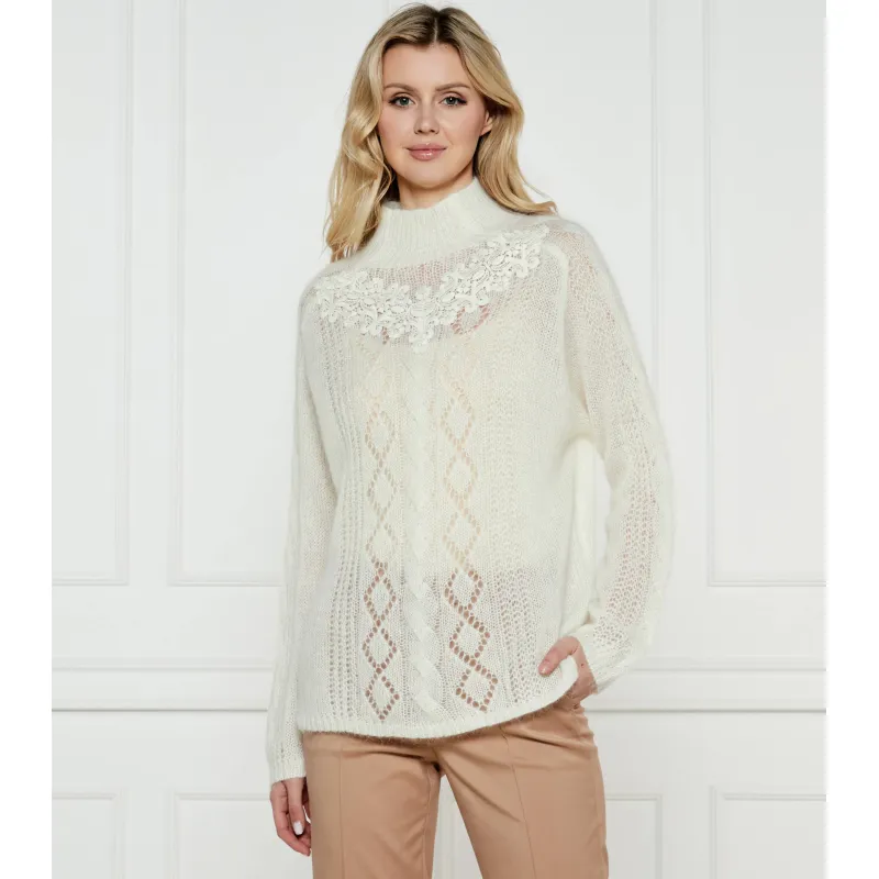 TWINSET Półgolf Regular Fit z dodatkiem wełny