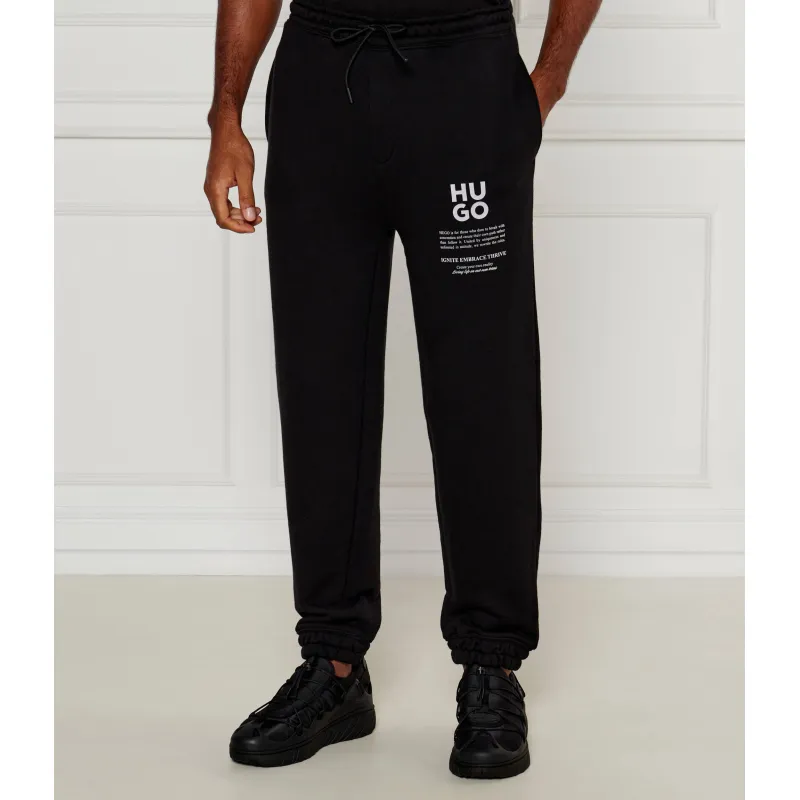 HUGO Spodnie dresowe Dapurlonga Loose fit