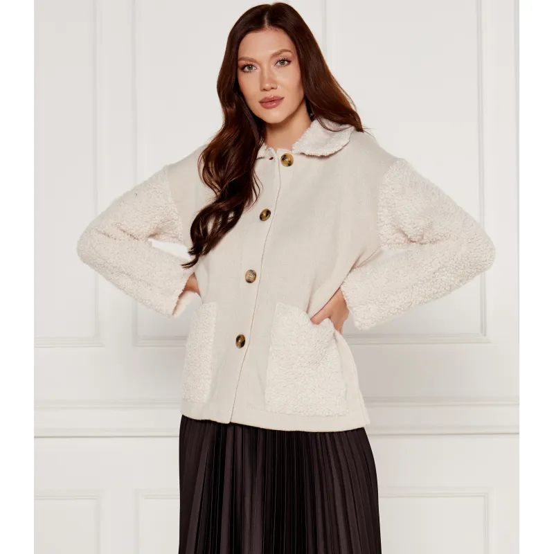 Marella SPORT Wełniany kardigan Loose fit