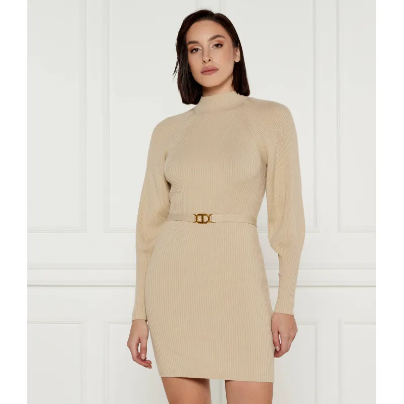 TWINSET Sukienka z paskiem | z dodatkiem wełny