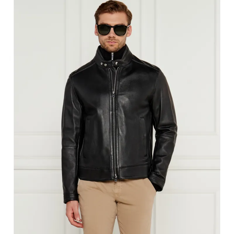 BOSS BLACK Skórzana kurtka H-Mansell2 Regular Fit