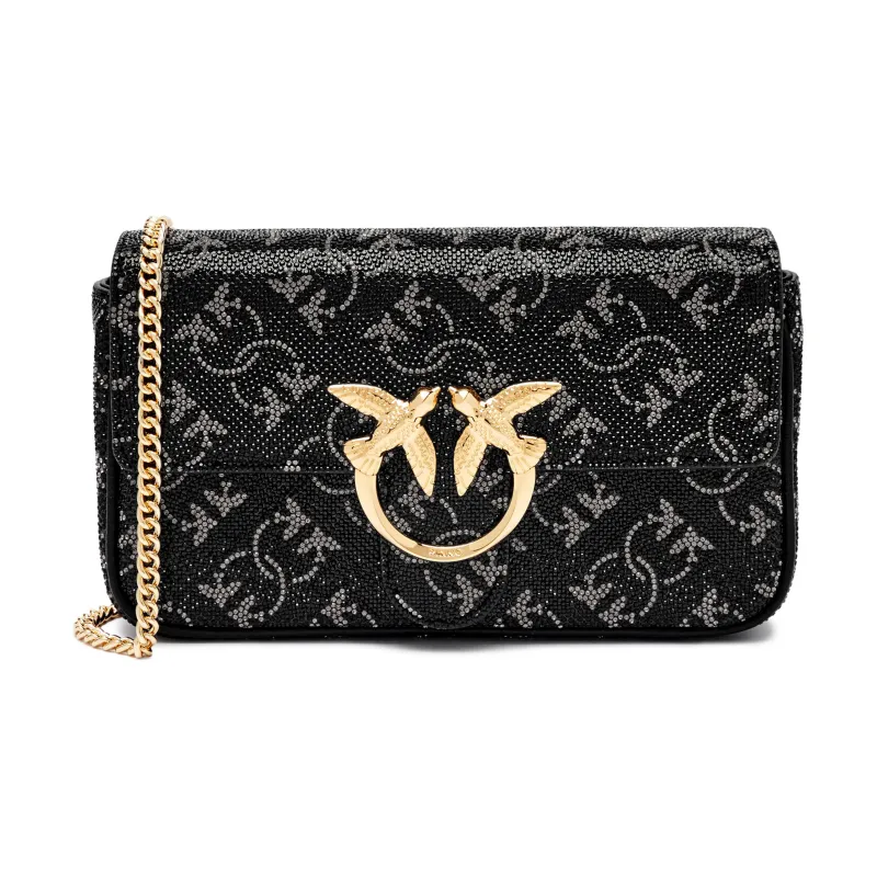 Pinko Skórzana torebka wieczorowa LOVE ONE POCKET