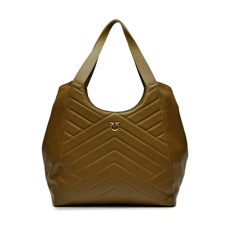 Pinko Skórzana shopperka PUZZLE