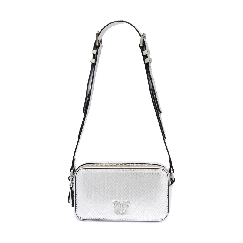 Pinko Skórzana torebka na ramię CAMERA CASE
