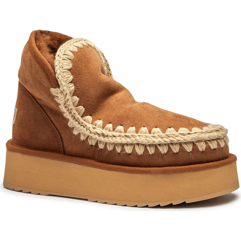 MOU Śniegowce Mini Eskimo Platform | wełna | zamsz