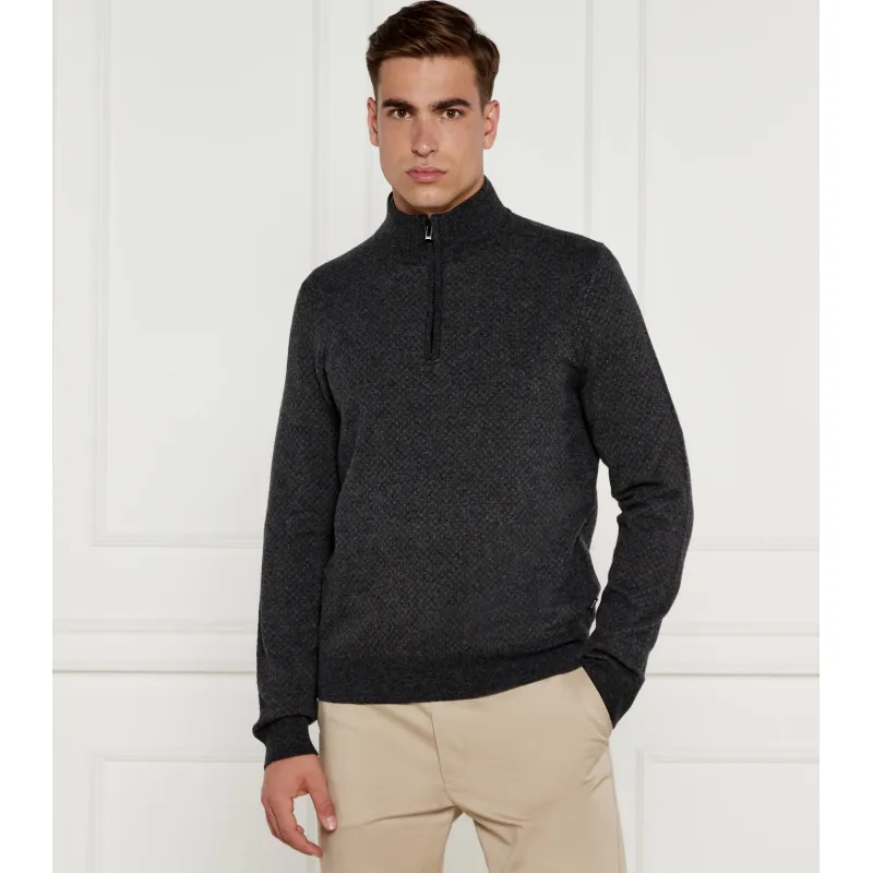 BOSS BLACK Wełniany golf H-Eltorino Regular Fit