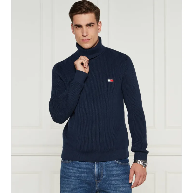 Tommy Jeans Golf Slim Fit z dodatkiem wełny