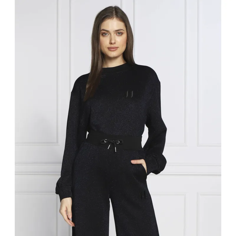 Karl Lagerfeld Bluza Puffy Sleeve Glitter Regular Fit
