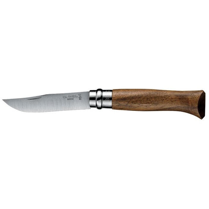 Opinel N 08 Stainless Steel Walnut Handle nóż, beżowy, One Size 002022