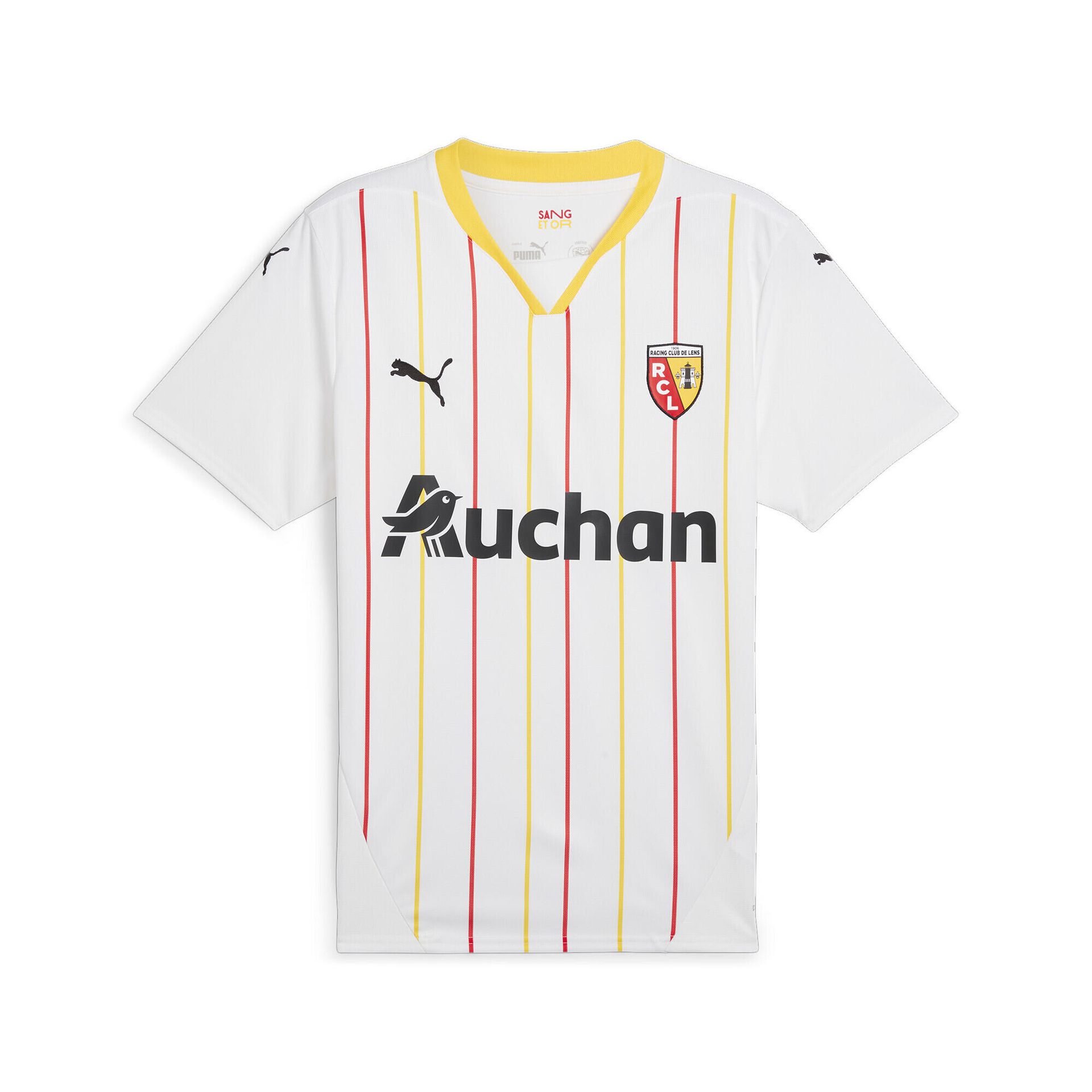 Męska koszulka RC Lens 24/25 PUMA White Pelé Yellow