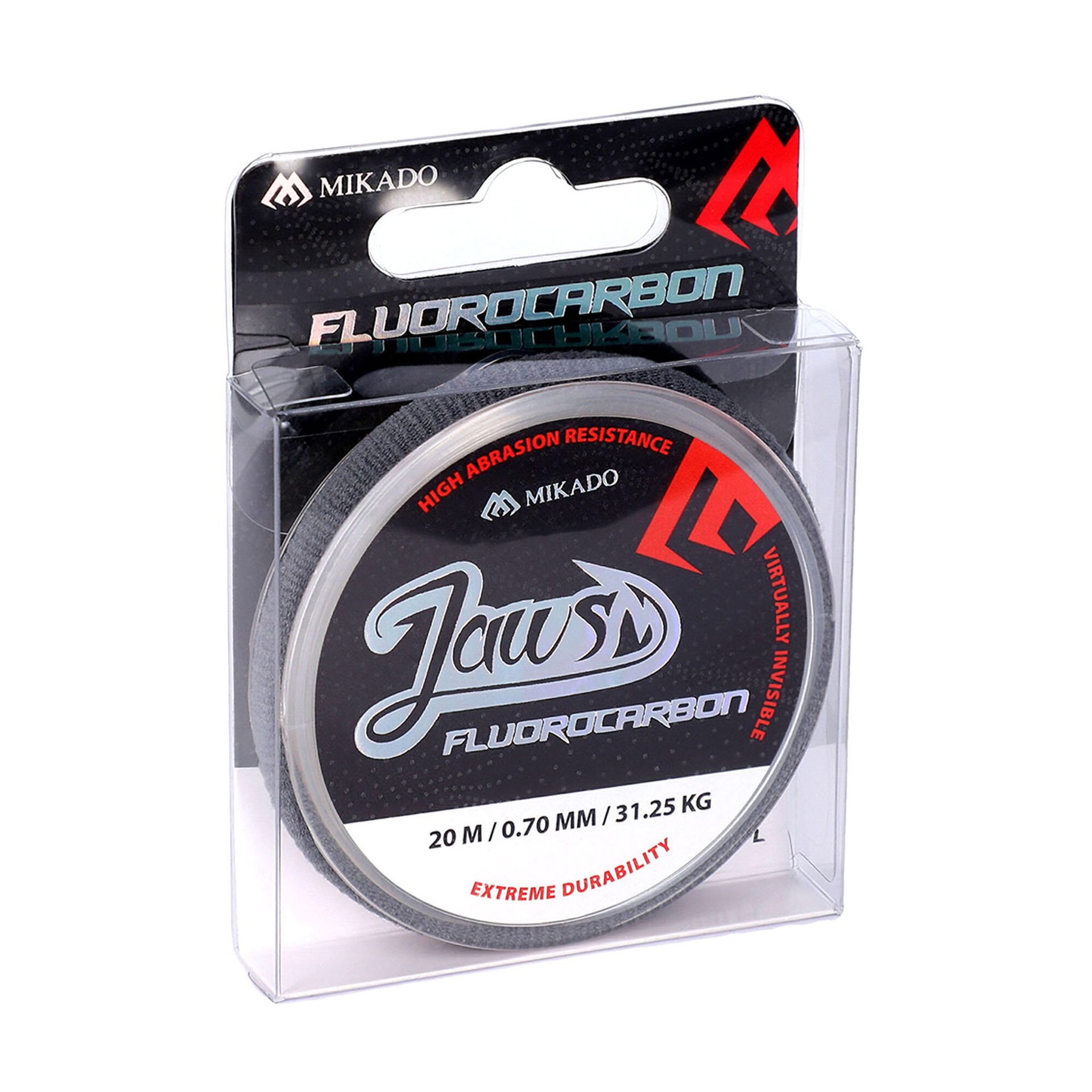 Żyłka MIKADO Fluorocarbon JAWS 0.70 mm / 20 m Transparentny