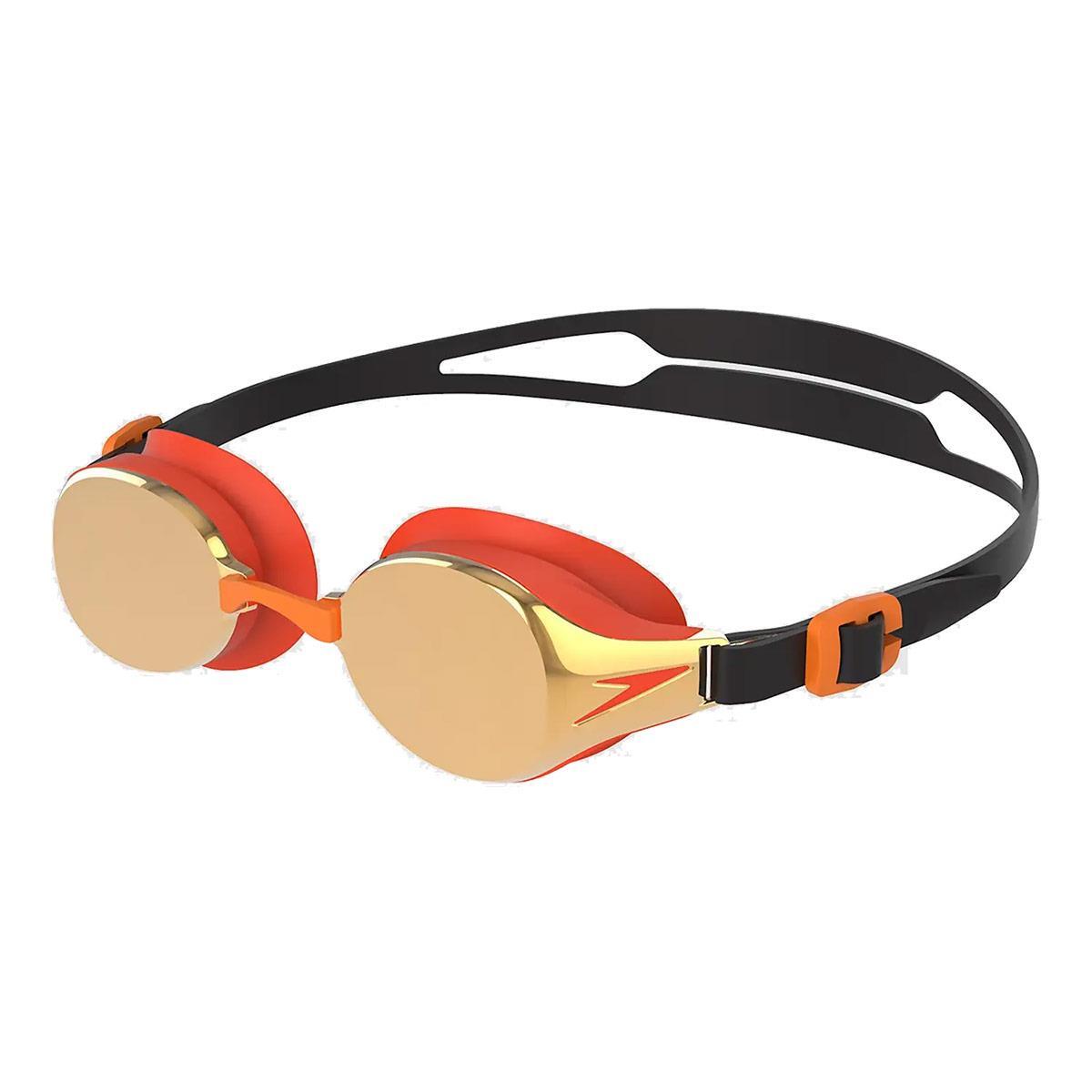 Speedo Hydropure Mirror Gogle Dzieci, black/mango/gold 2020 Okulary do pływania 68-12671F276-UNI
