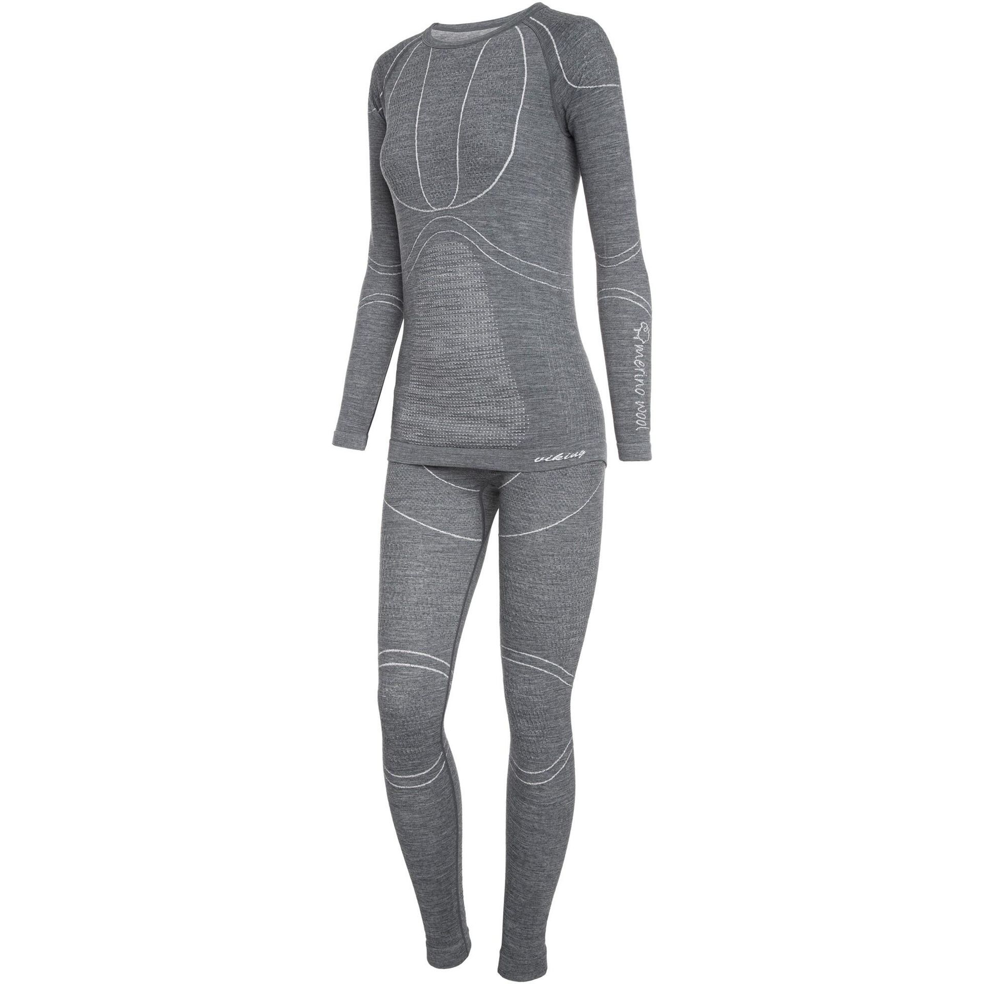 Viking, Bielizna, Lana Pro Merino (Lady Set) 500/22/5757/08, szary, rozmiar XL