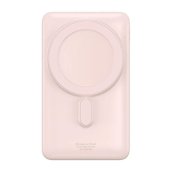 Baseus Powerbank Magnetic 10000mAh 20W różowy