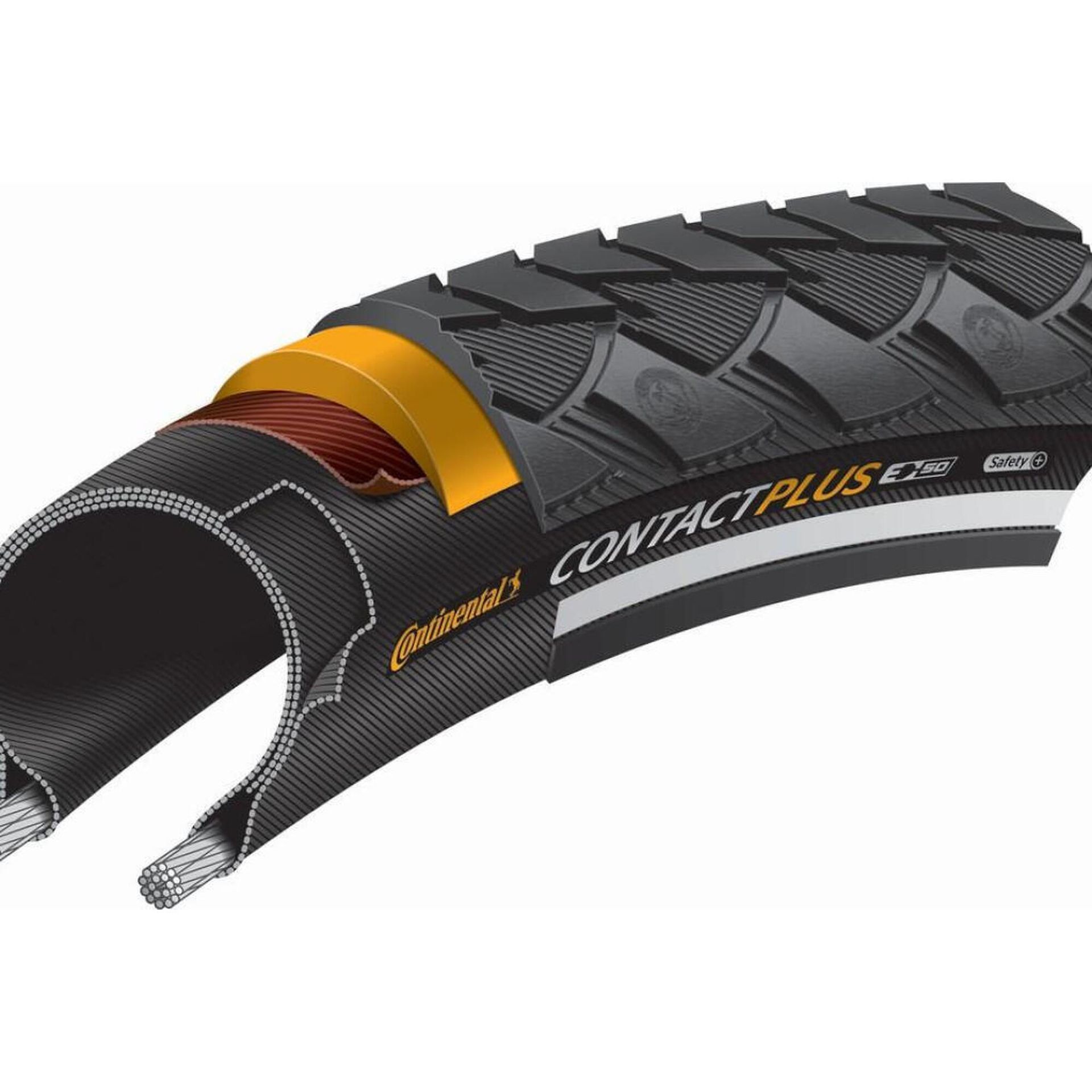 Continental Opony Contact Plus Reflex, czarny 0101221