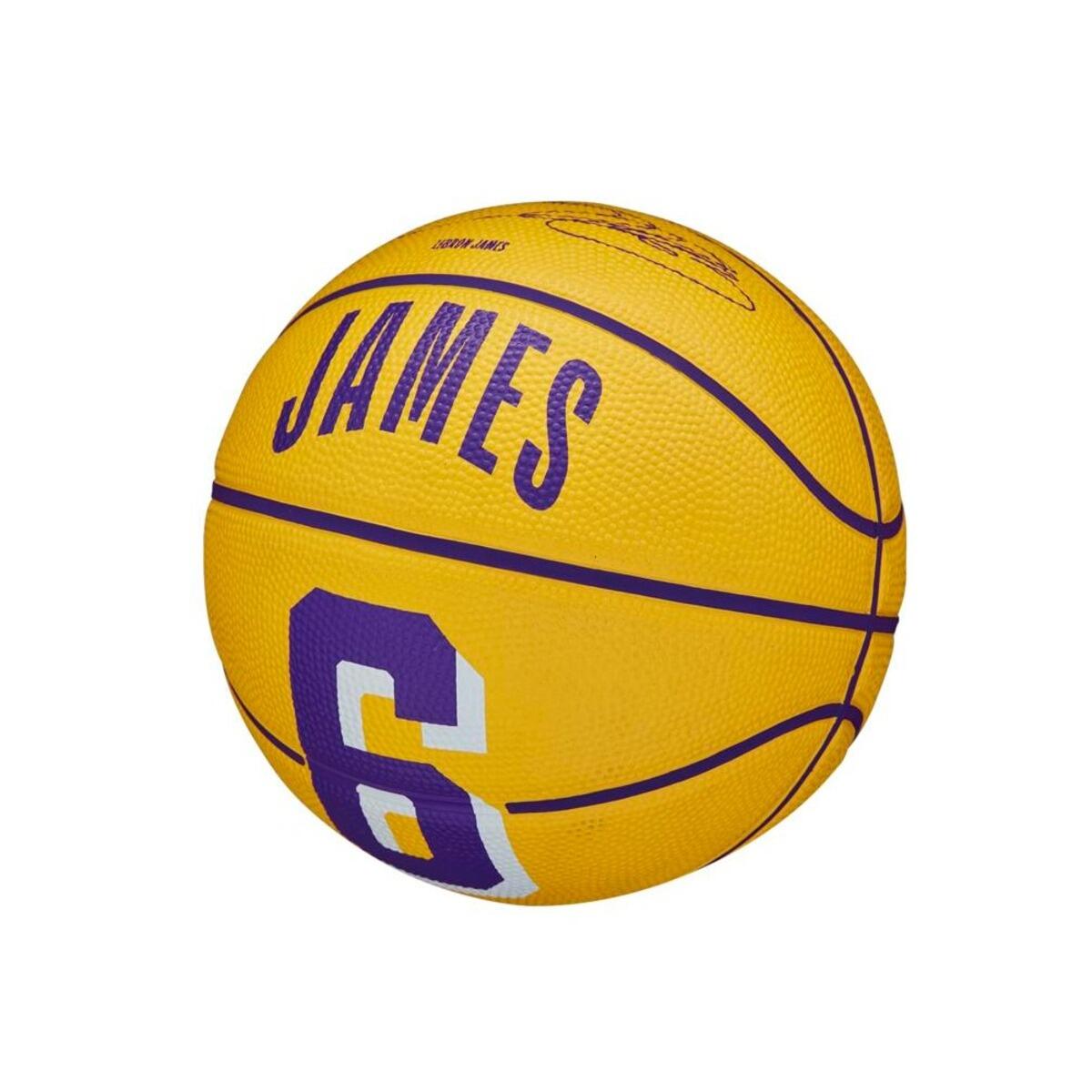 Wilson Nba Player Icon Lebron James Mini Ball Wz4007201Xb, Unisex, Piłki Do Koszykówki, Żółte