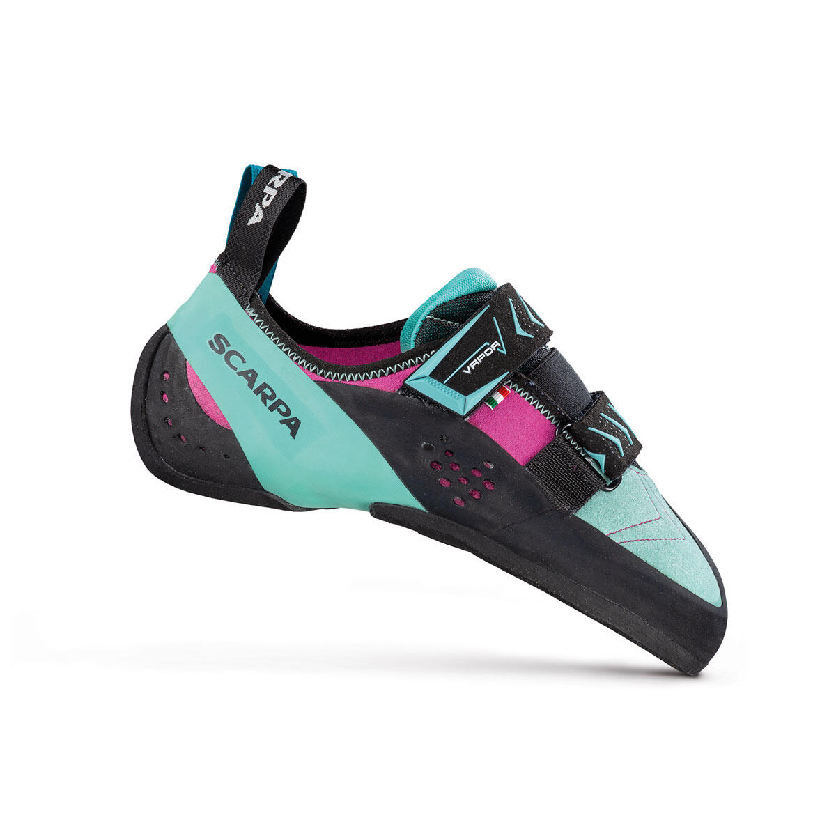 Scarpa Vapor V But wspinaczkowy Kobiety, dahlia/aqua EU 36 2021 Buty wspinaczkowe na rzepy 70040-L-474-36