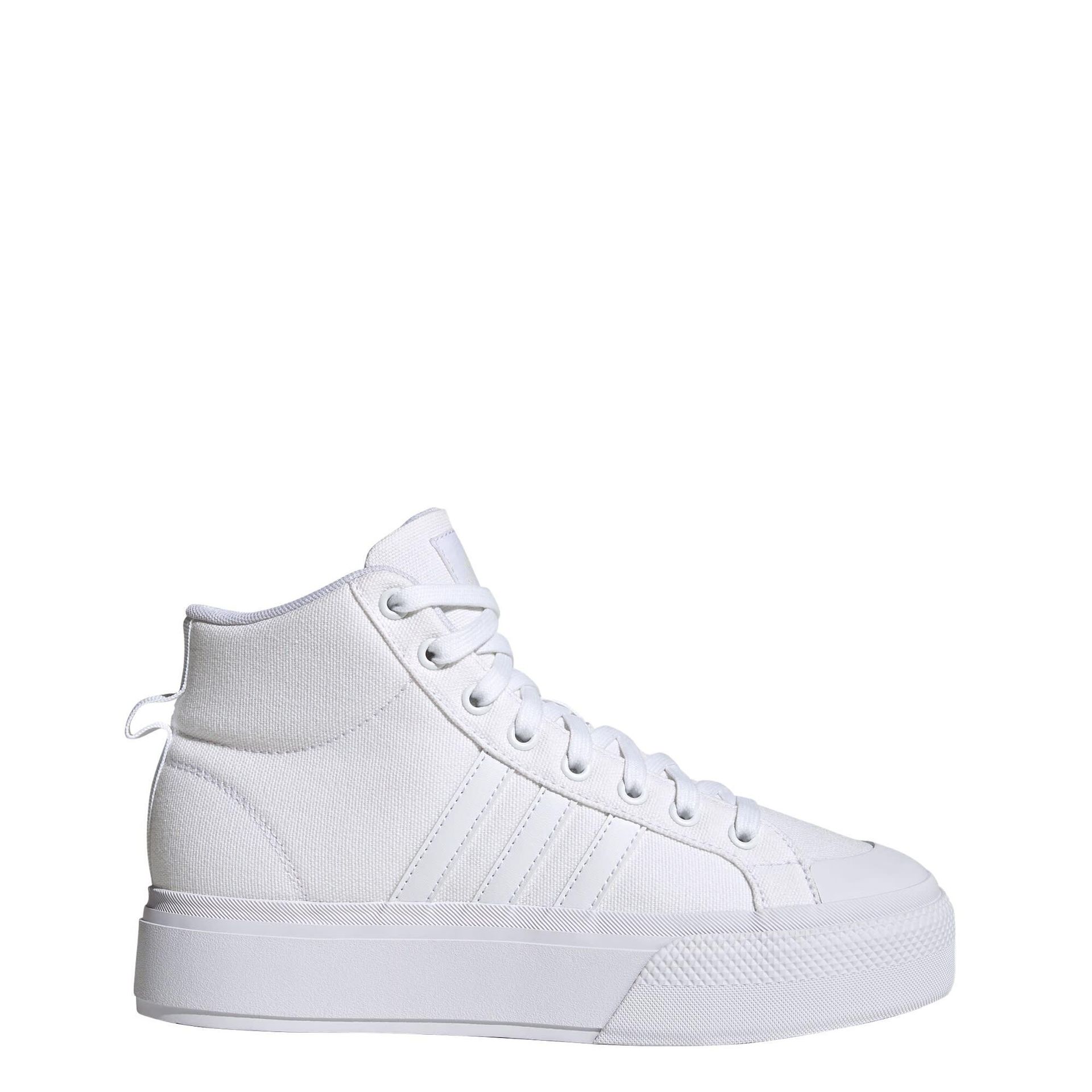 adidas Damskie trampki Bravada Mid Platforma, FTWR białe/Spark/Team Royal Blue, 40 EU, Ftwr White Spark Team Royal Blue, 40 2/3 EU