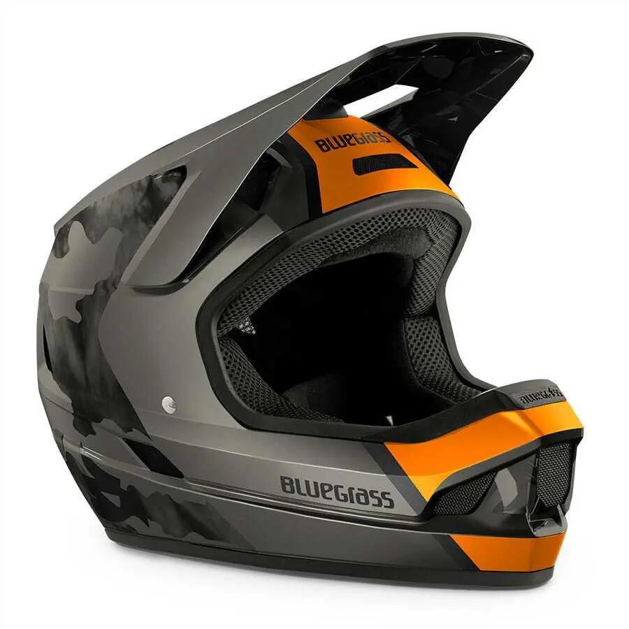Kask rowerowy Bluegrass LEGIT matowy pomarańczowy, rozmiar M 56-58 cm