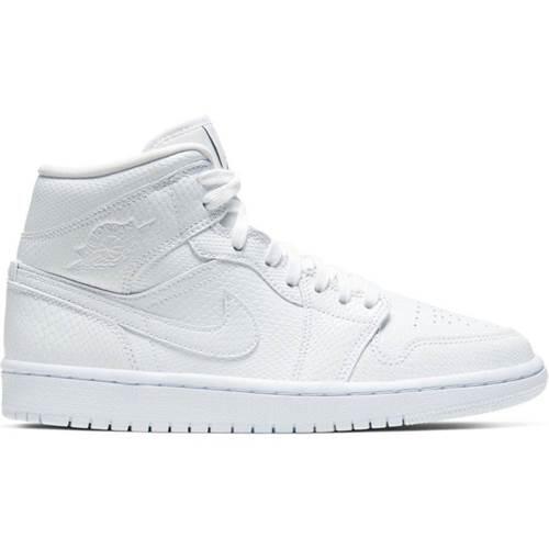 Nike Air Jordan 1 Retro Mid Wmns White Snakeskin