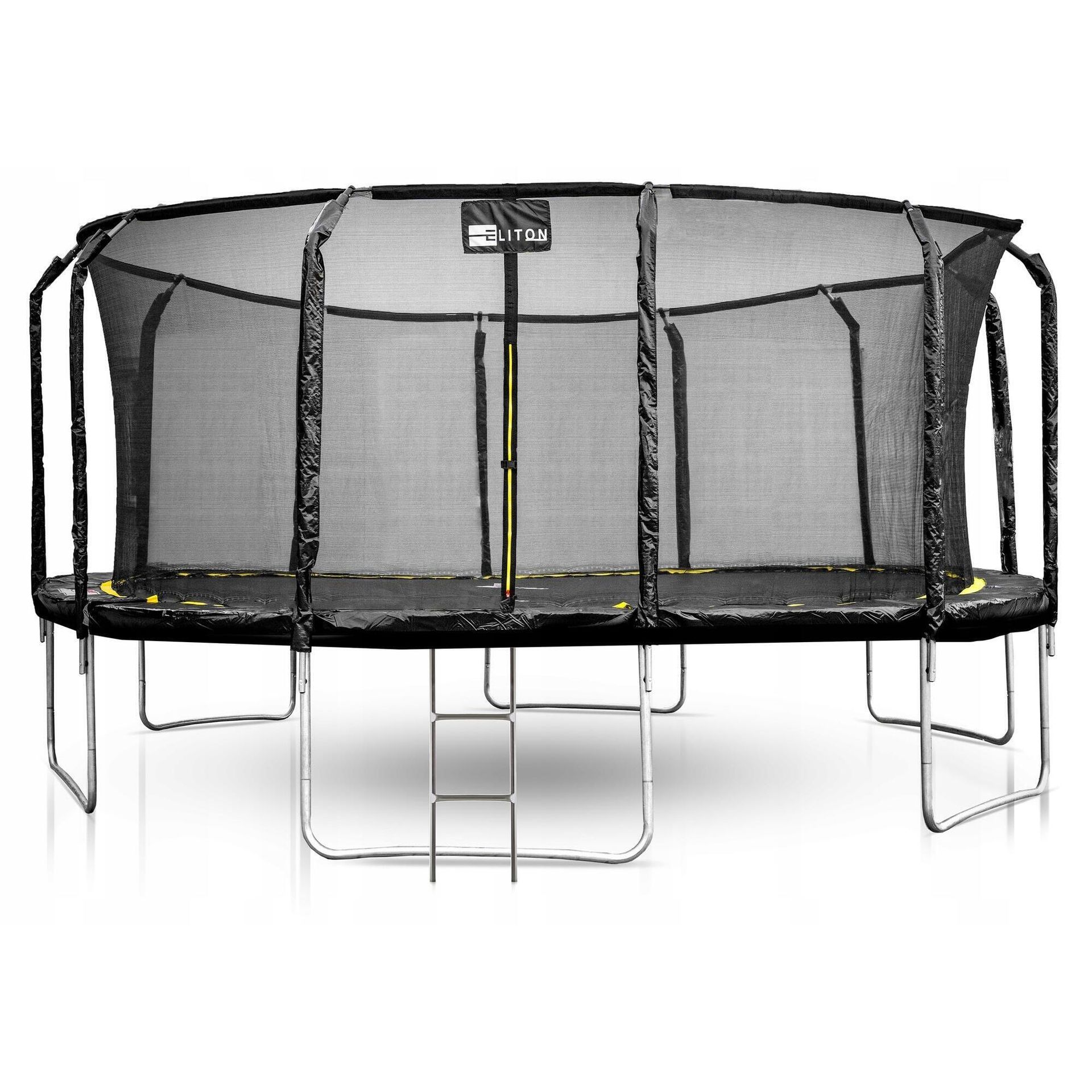 ELITON Trampolina ogrodowa z siatką wewnętrzną, Premium Eliton, 16 FT/486 cm