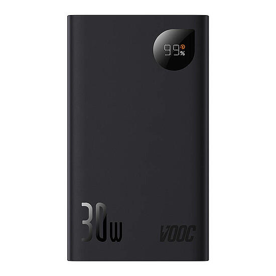 Baseus Adaman2 Powerbank 20000mAh 30W PPAD050001 z wyświetlaczem 2 x USB / 1x USB Typ C Power Delivery Quick Charge SCP czarny