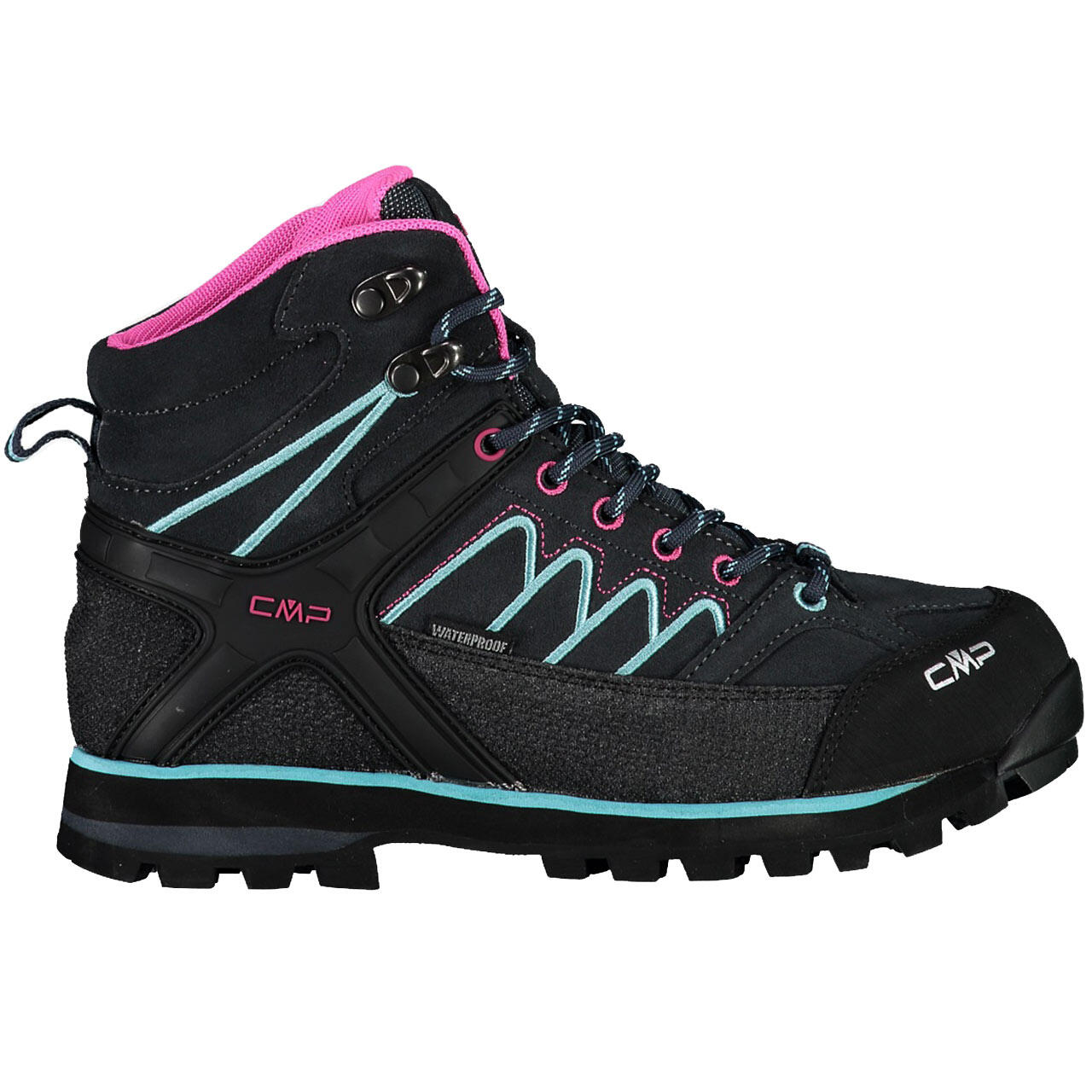 CMP Damskie buty trekkingowe Moon Mid WMN, Antracite Acqua, 38 EU