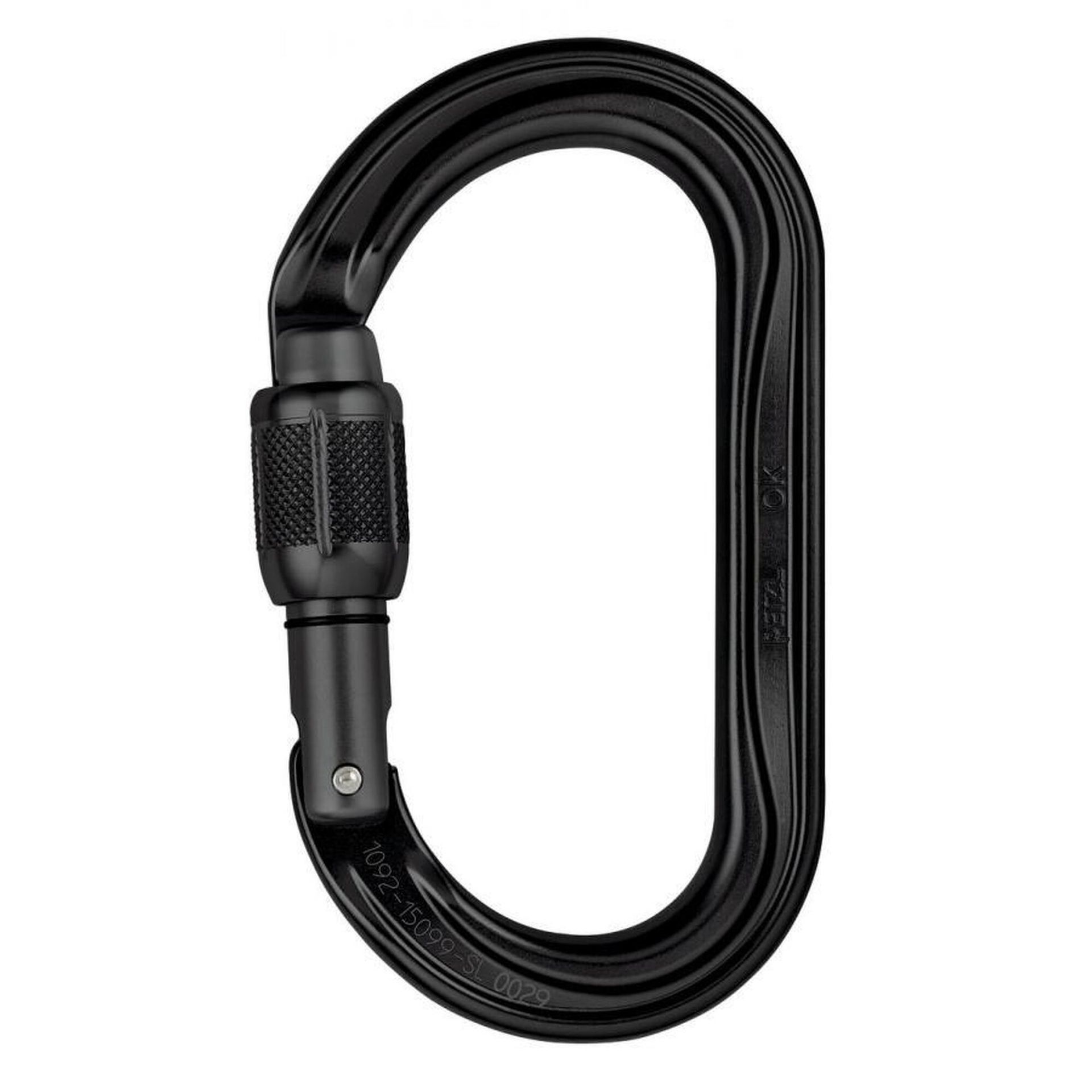 Lekki karabinek Petzl OK Screw-Lock - noir