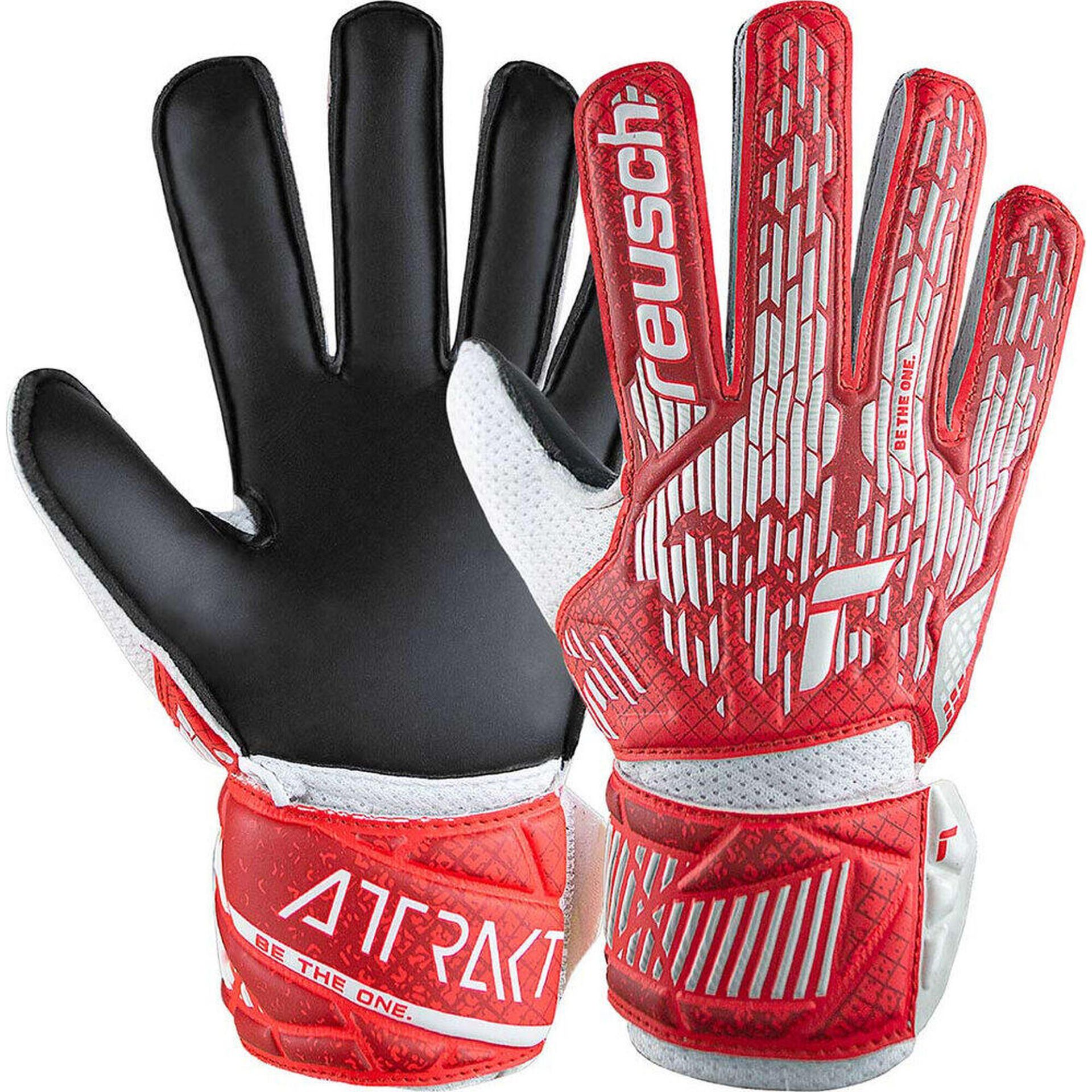 Rękawice Reusch Attrakt Solid Junior 54 72 016 8905 biały 7,5