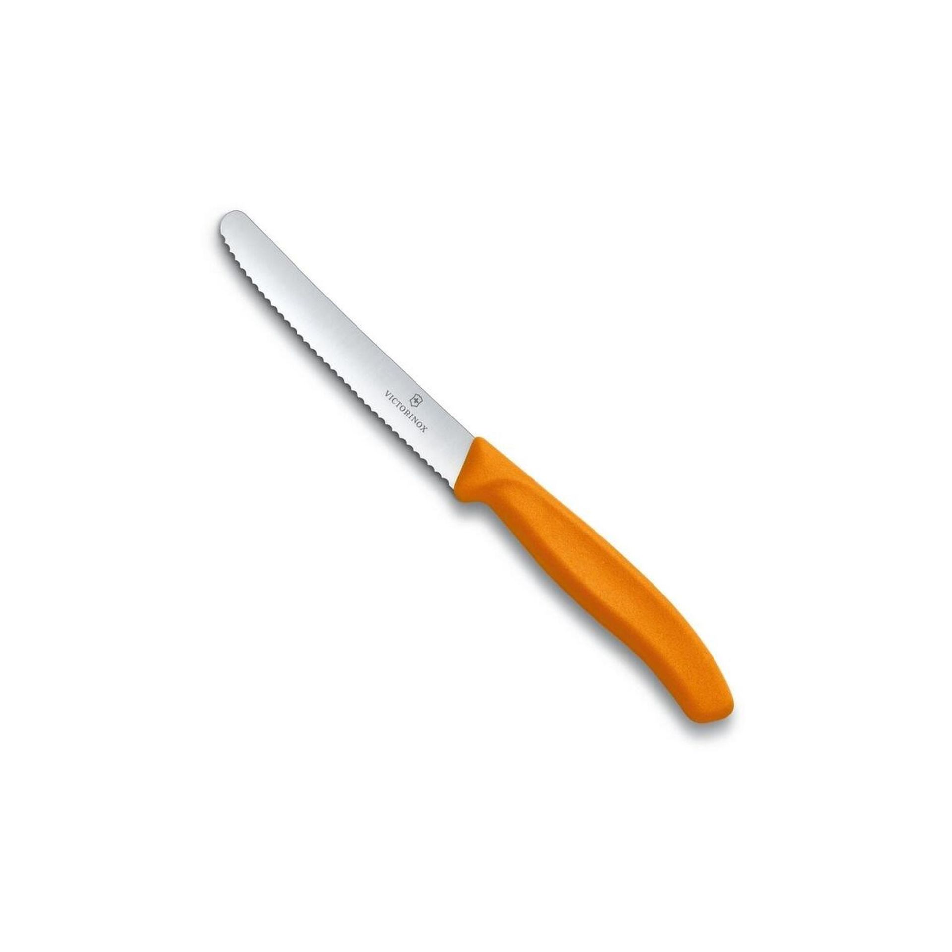 Victorinox Nóż do pomidorów i kiełbasy , pomarańczowa rękojeść 6.7836.L119