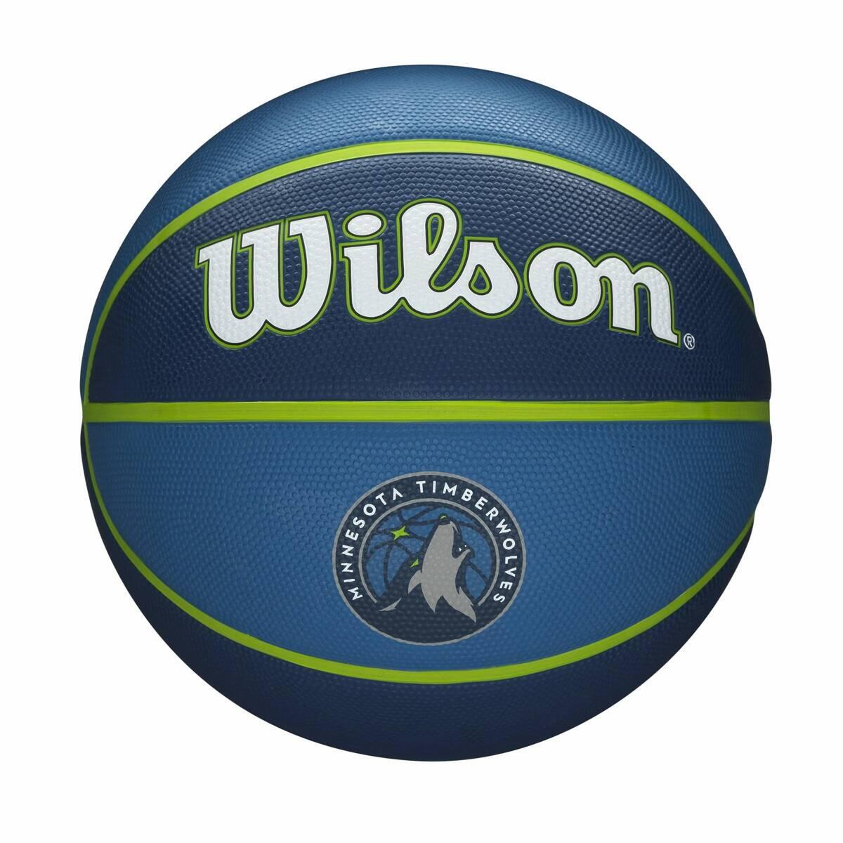 Piłka do koszykówki Wilson NBA Team Tribute Minnesota Timberwolves blue rozmiar 7