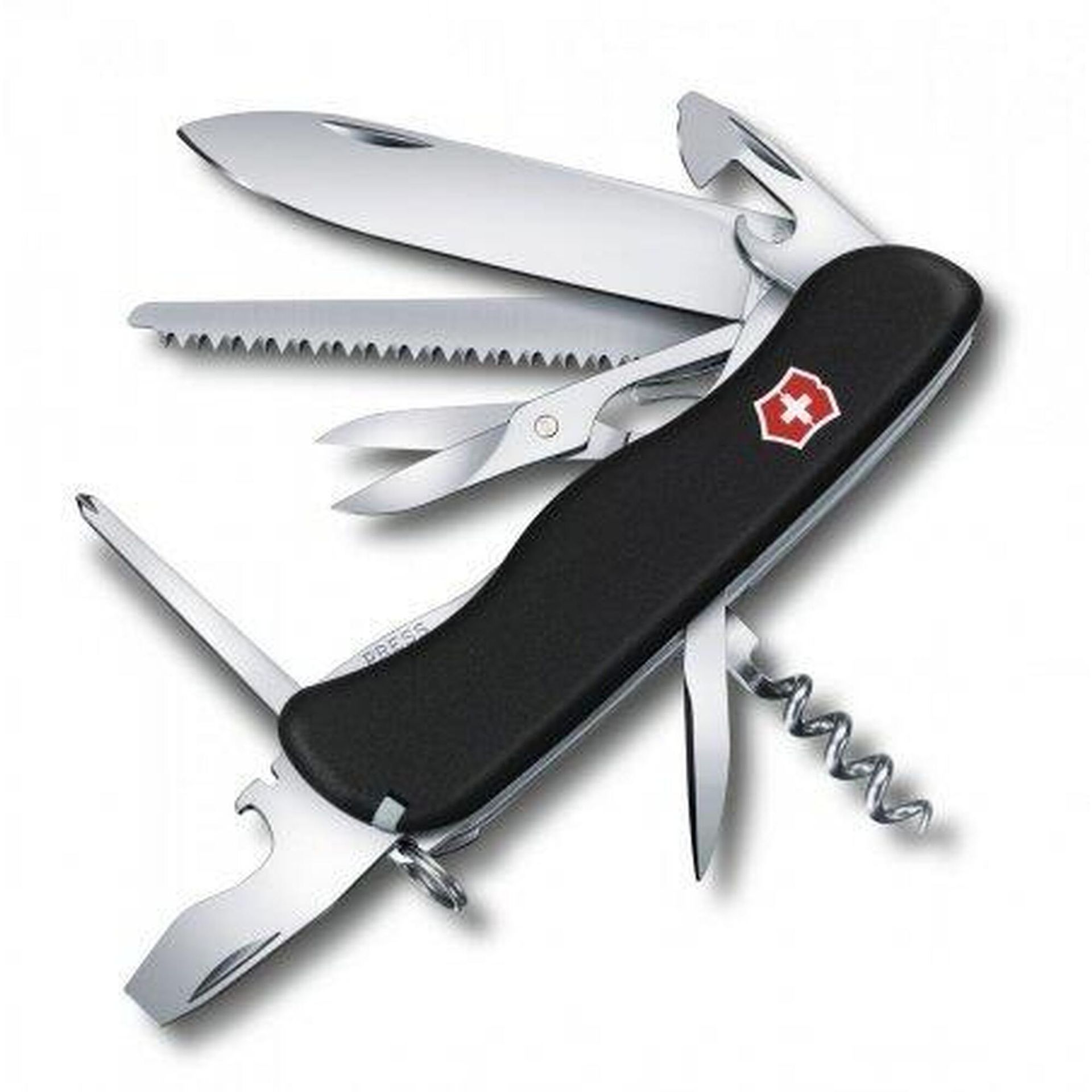 Victorinox Outrider dla dorosłych, 111 MM scyzoryk, czarna, One Size 0.8513.3